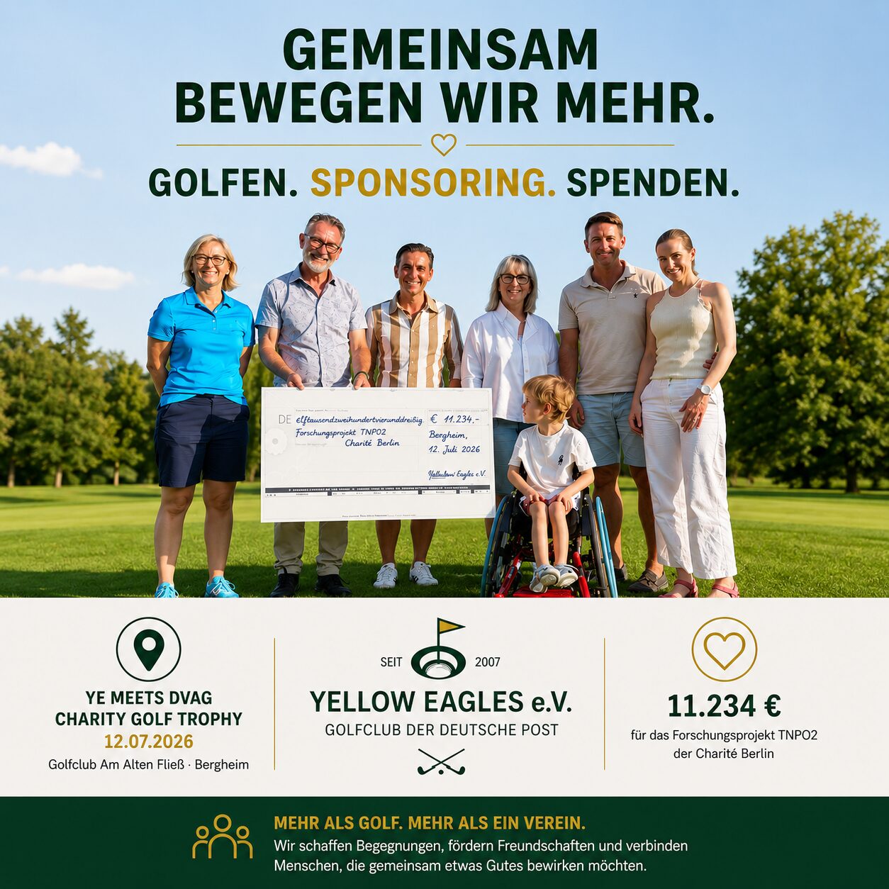 Yellow Eagles e.V. Spendenübergabe